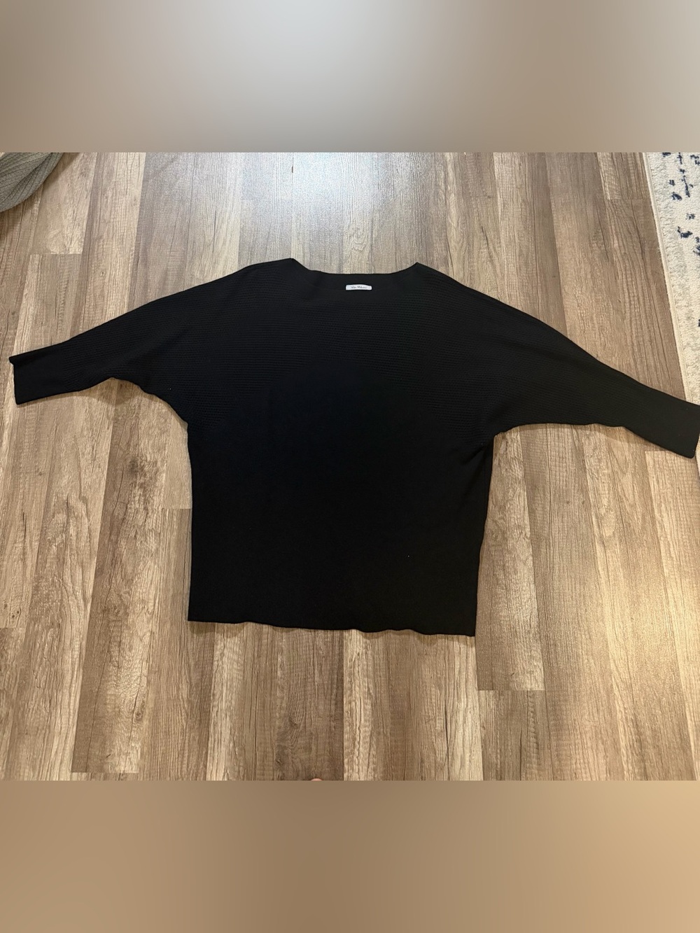 Milano Women’s Black Crewneck Short-Sleeve Sweater